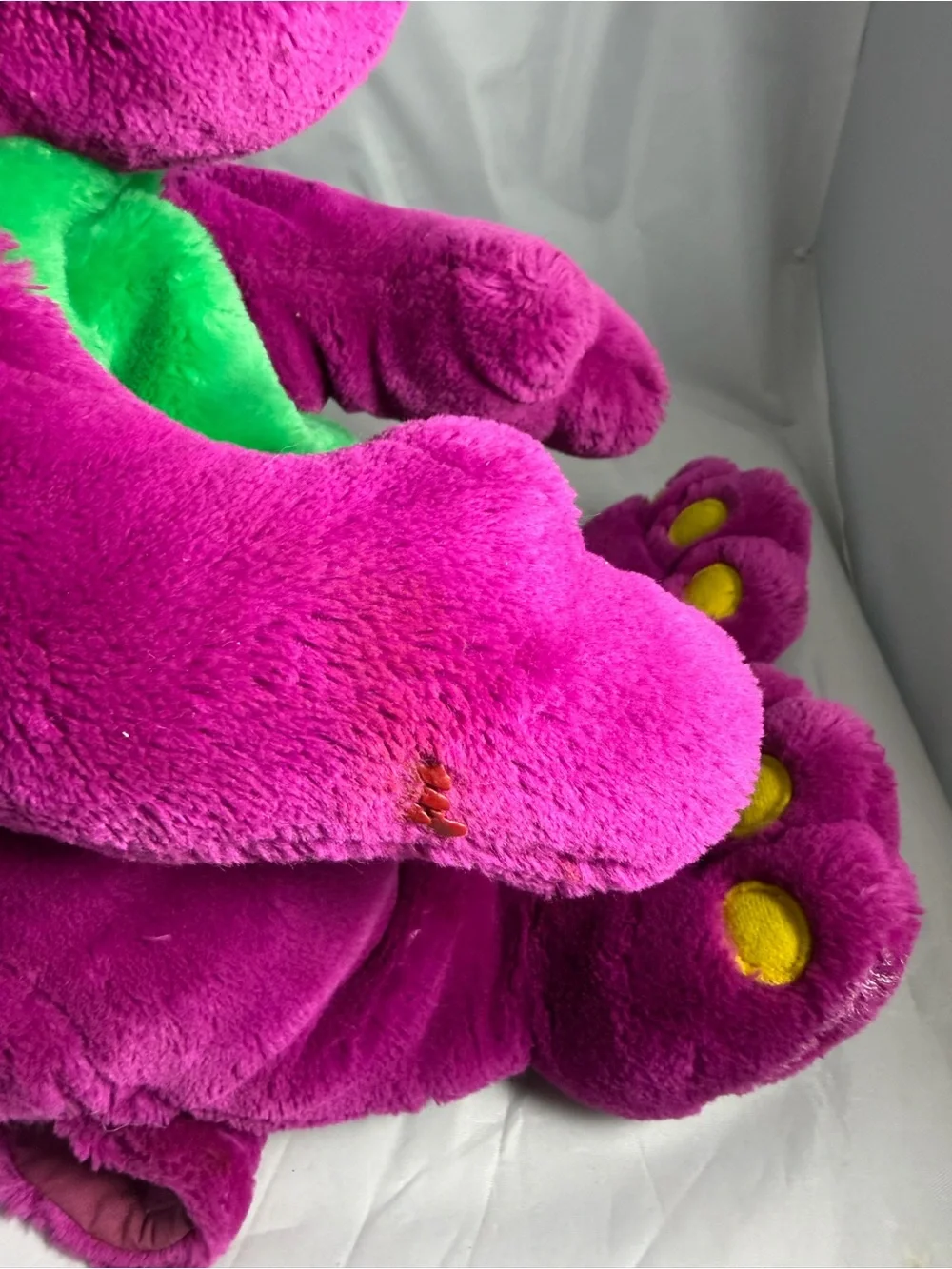 Vintage 1997 Microsoft ActiMates Interactive Talking Barney Plush (WORKS)